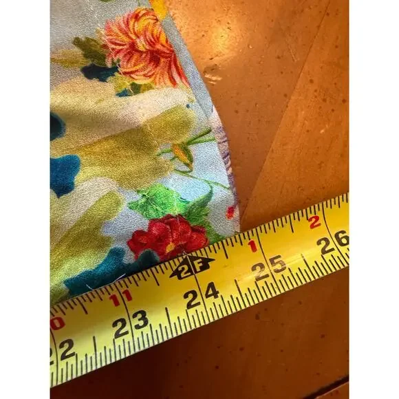 Agua Bendita Florence Bouk Multiway Jumpsuit Floral Blue Yellow Size Medium - Picture 10 of 10